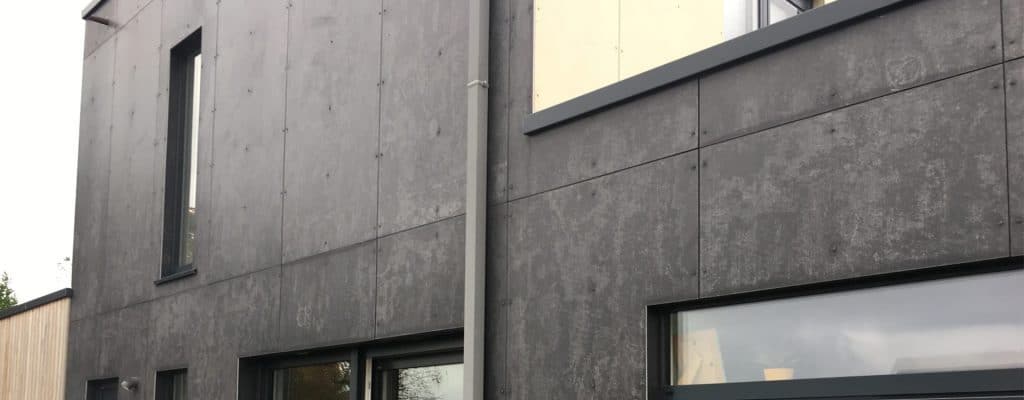 habillage de mur en fibro ciment